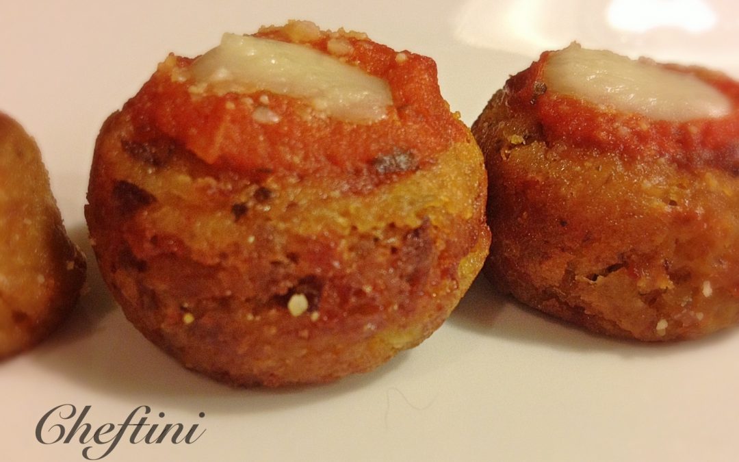 Eggplant Parmesan Appetizer Balls