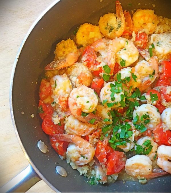 Breaded Pan Seared Shrimp Cheftini