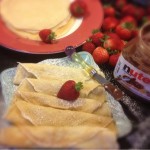 Crepes with Nutella and Strawberry