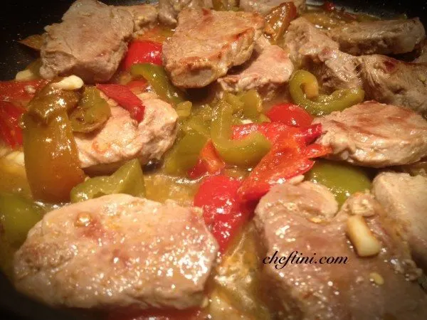 Pork Medallions and Peppers