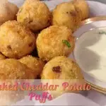 baked Cheddar Potato Puffs