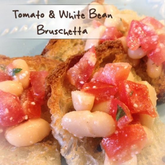 Tomato and White Bean Bruschetta Cheftini