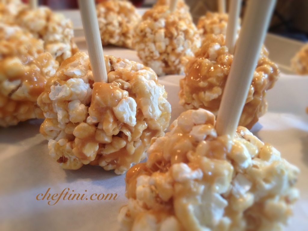 Chocolate Covered Caramel Popcorn Cheftini