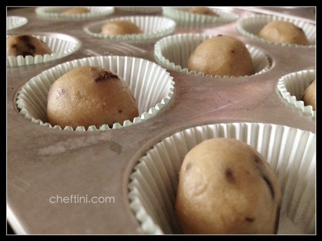 Chocolate Cookie Dough Cupcakes