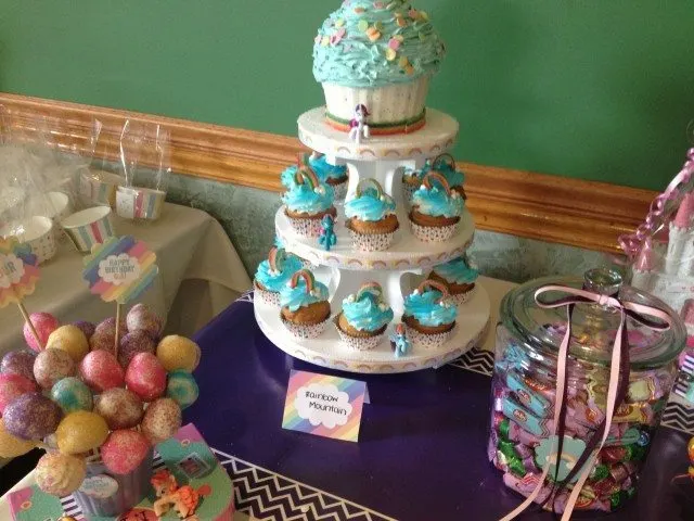 Donut Pops and Air head extreme Birthday Cupcakes Dessert Table