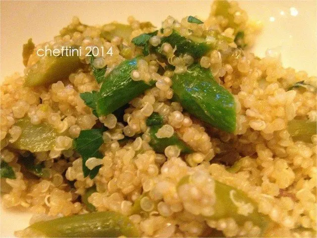 Quinoa and Asparagus Risotto