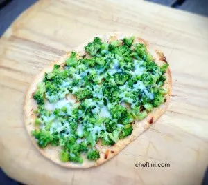 Flatbread Broccoli Pizza