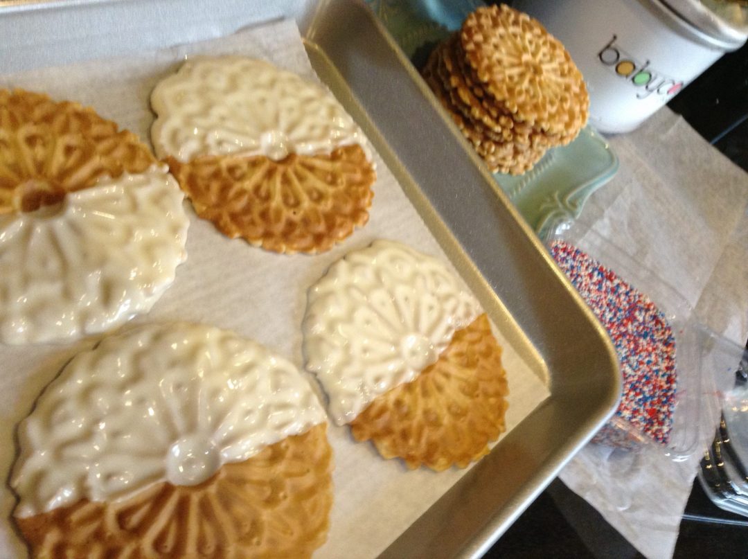 Cooking LIVE Pizzelle Ice Cream Sandwich Cheftini