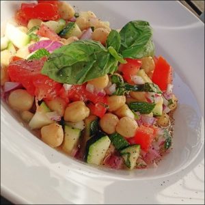 Zucchini Chickpea Salad