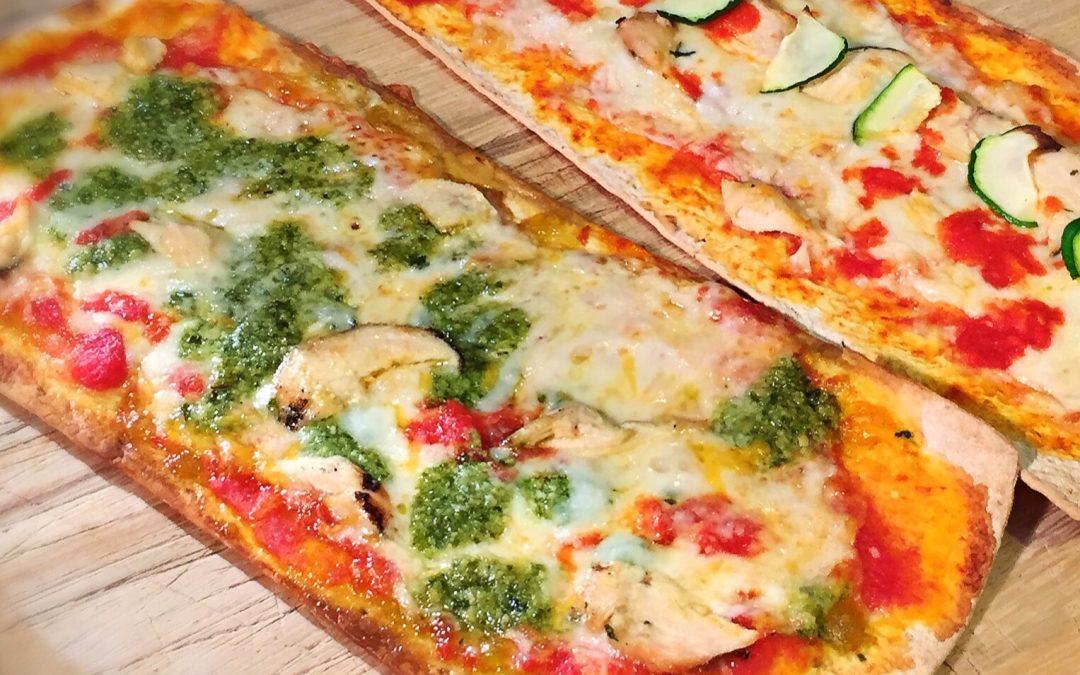 Flatout Grilled Chicken Pesto Pizza Recipe Video
