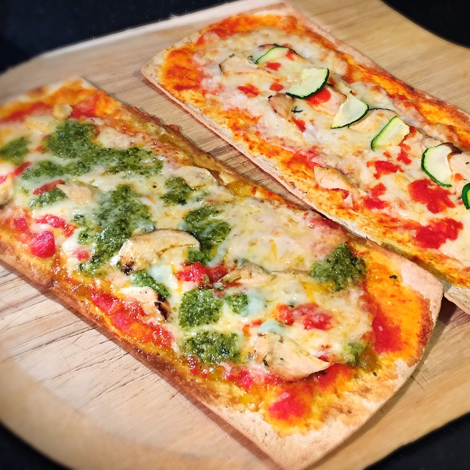 Flatout Grilled Chicken Pesto Pizza Recipe Video