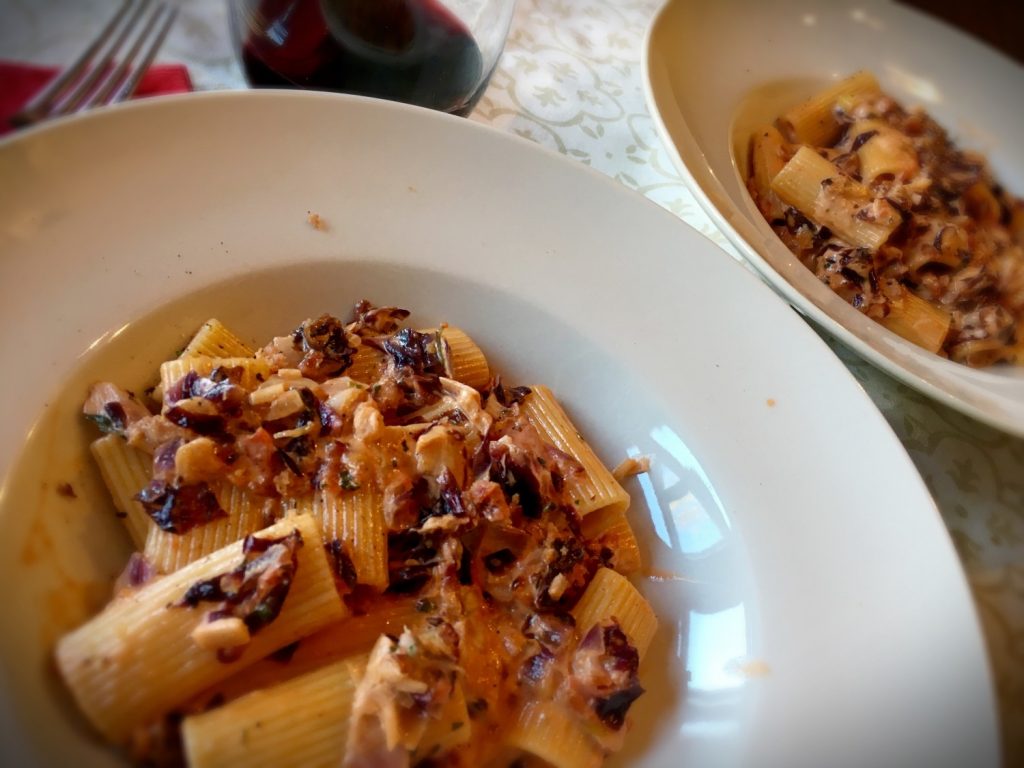 Creamy Rigatoni Radicchio Cheftini