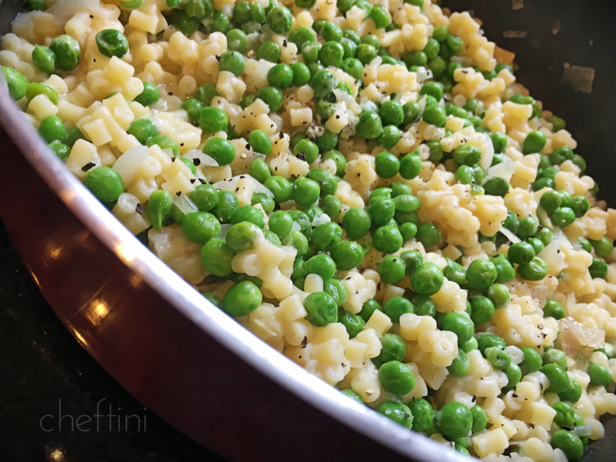 Pasta e Piselli Pasta and Peas Cheftini