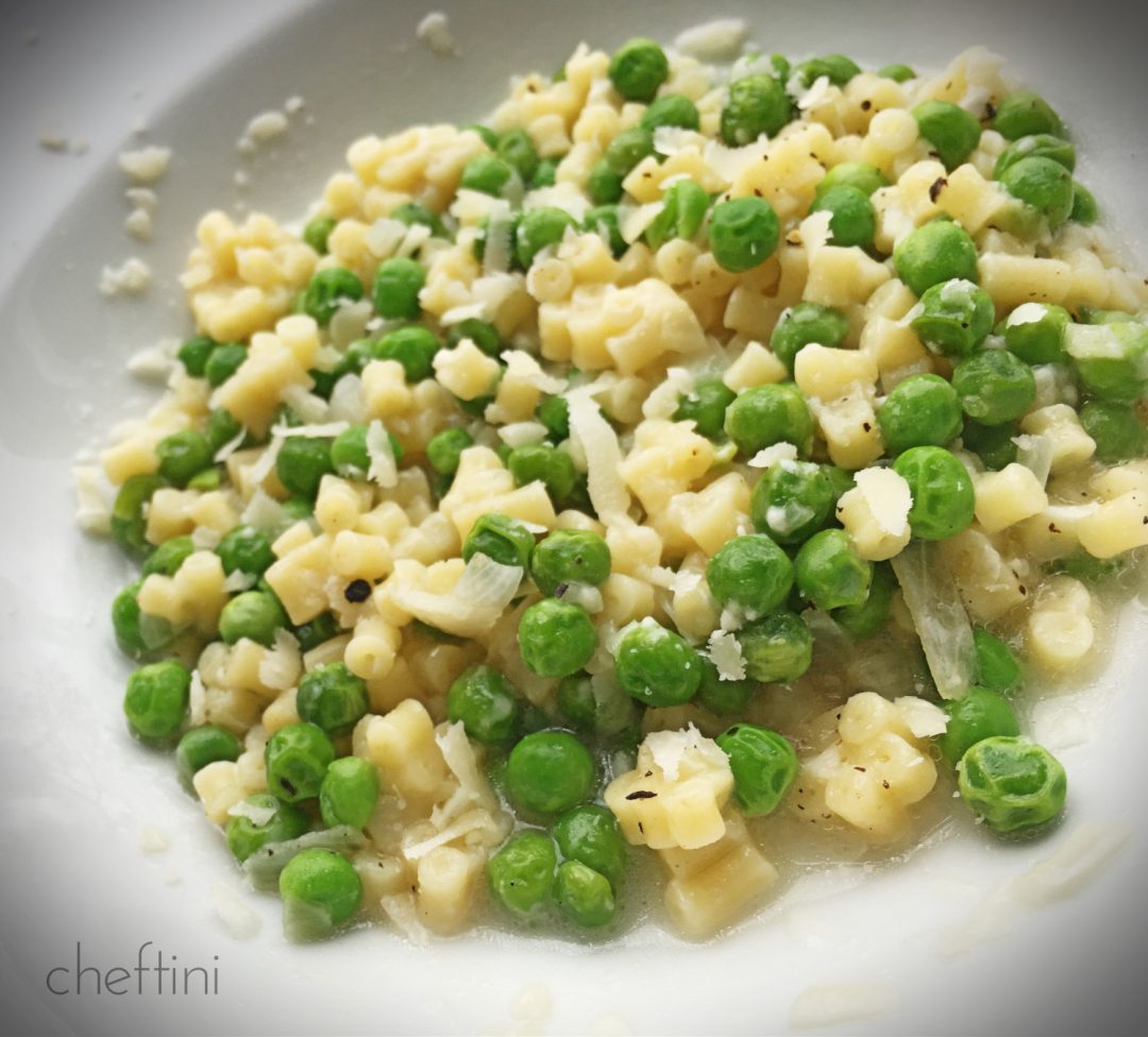 Pasta e Piselli Pasta and Peas Cheftini