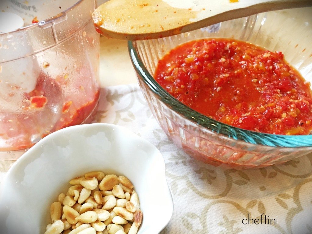 Roasted Red Pepper Pine Nuts Sauce