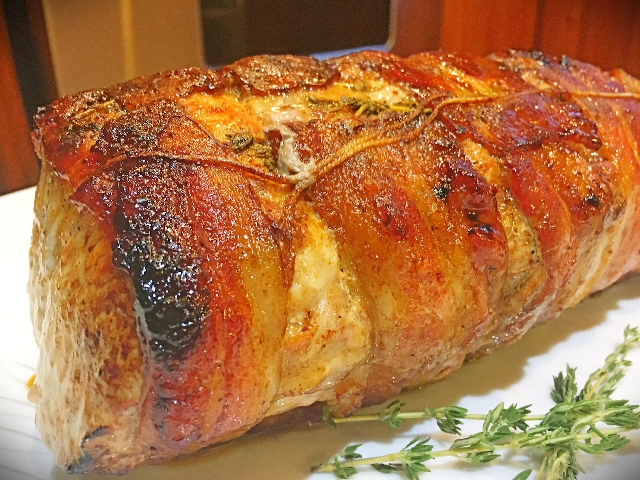 Pork Loin Roast with Bacon