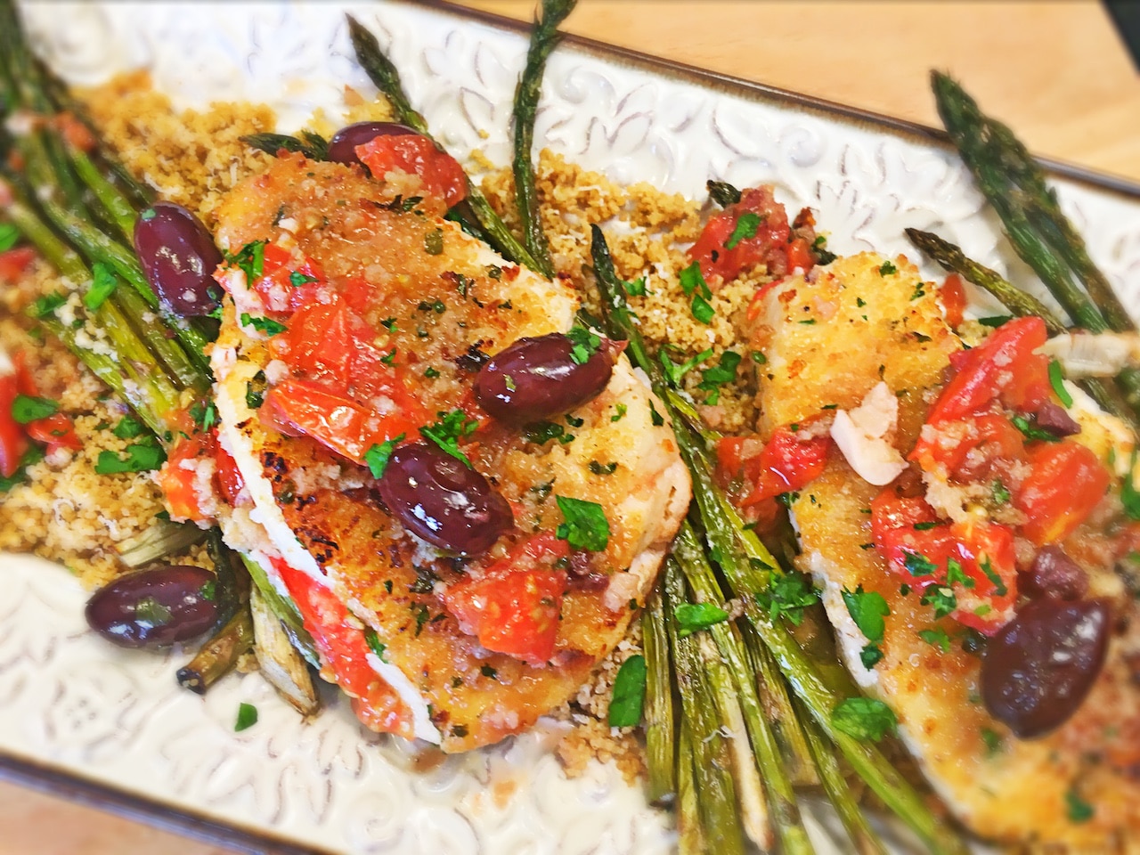 Chilean Sea Bass With Roasted Asparagus