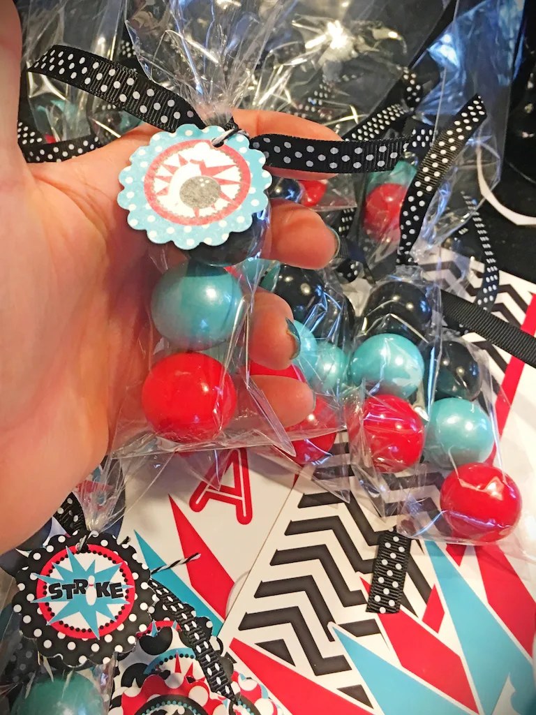 Bowling Bash Gumball Favors