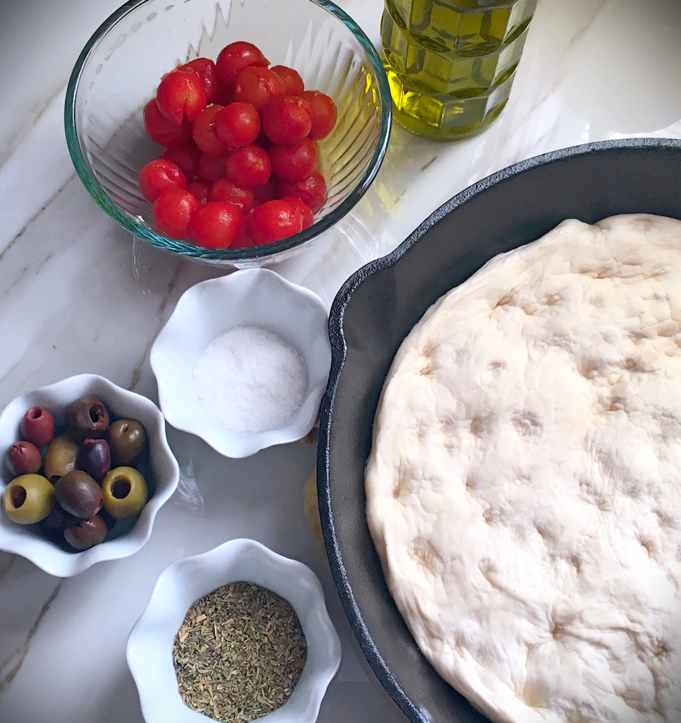 Cast Iron Skillet Focaccia Barese Cheftini