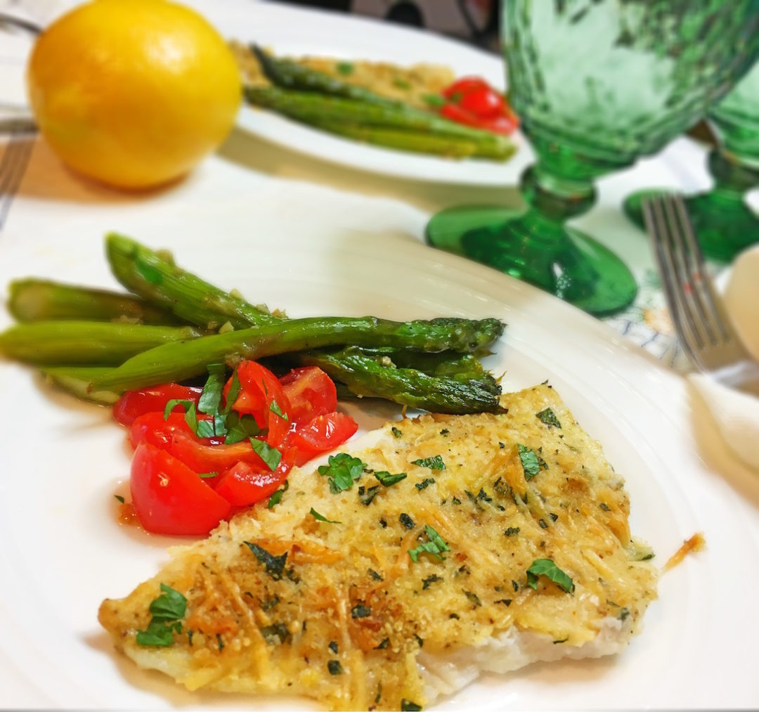 Dijon Baked Flounder Filet And Asparagus Cheftini 2532