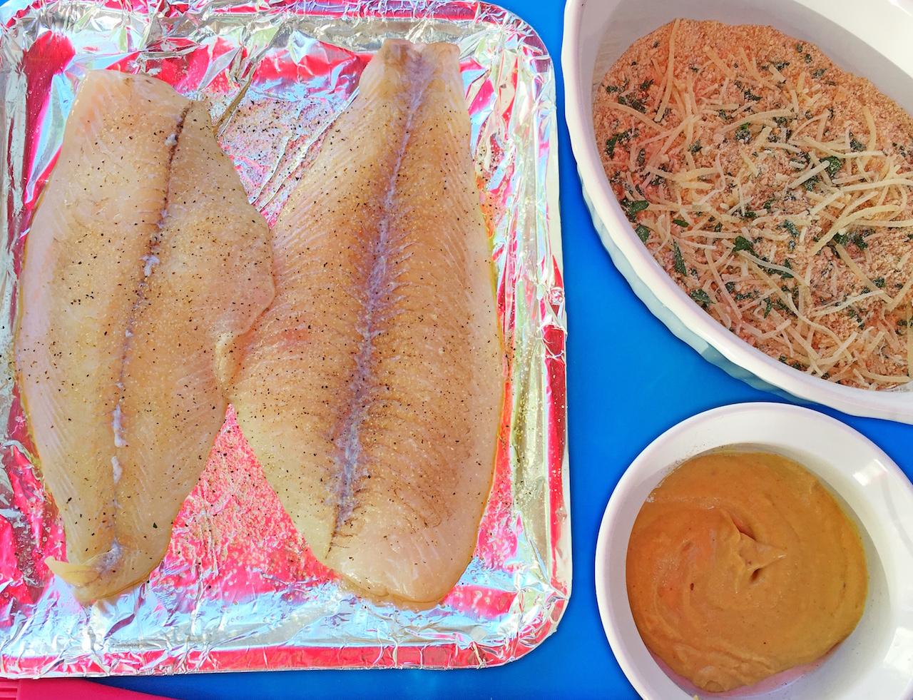 Dijon Baked Flounder Filet and Asparagus Cheftini