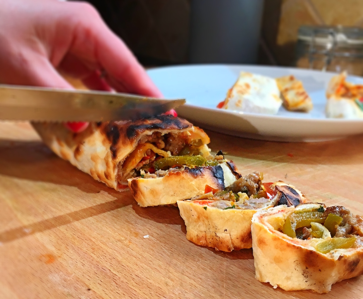 Cheftini’s Kitchen: Tortilla Sausage Pizza Rolls