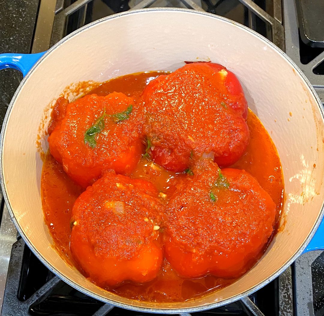 Stuffed Peppers in Tomato Sauce Cheftini