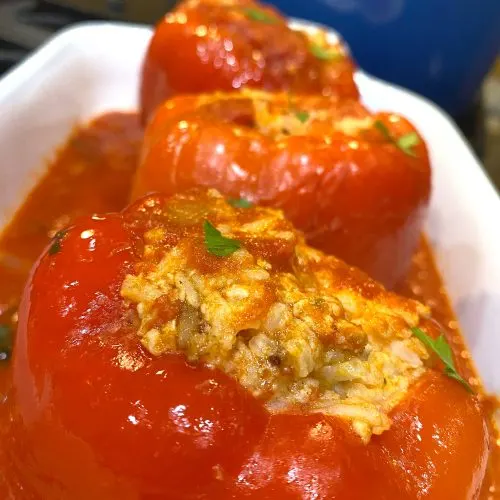 Stuffed peppers tomato sauce Recipe